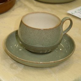 Denby Camelot (with bands) Tea Cup and Saucer