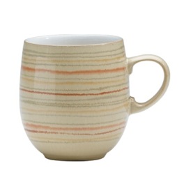 Denby Caramel Stripes Large Curve Mug