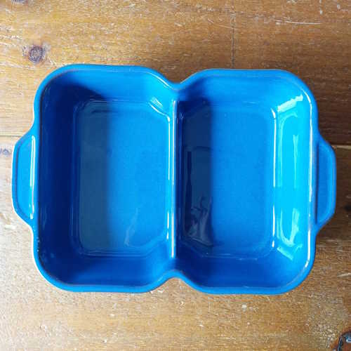 Denby Imperial Blue Discontinued Divided Dish