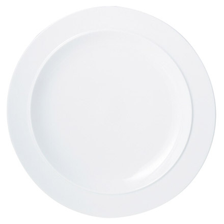 Denby White  Extra Large Wide Rimmed Plate